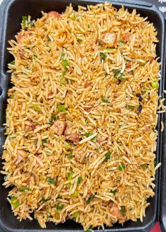 Chicken Chilly Garlic Fried Rice.